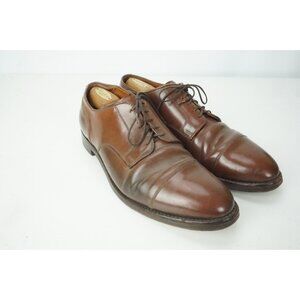 Alden 2156 Whiskey Shell Cordovan Straight Tip Blucher Dress shoes Sz 12 B/D